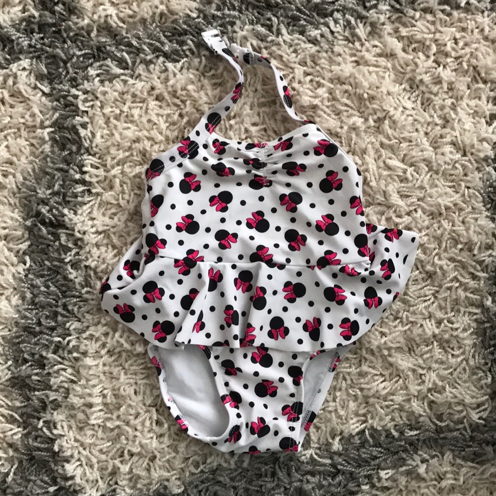 Baby girl/toddler Minnie Mouse swim suit
